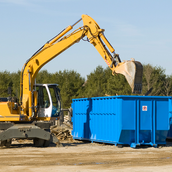 are there any restrictions on where a residential dumpster can be placed in Somerset MD